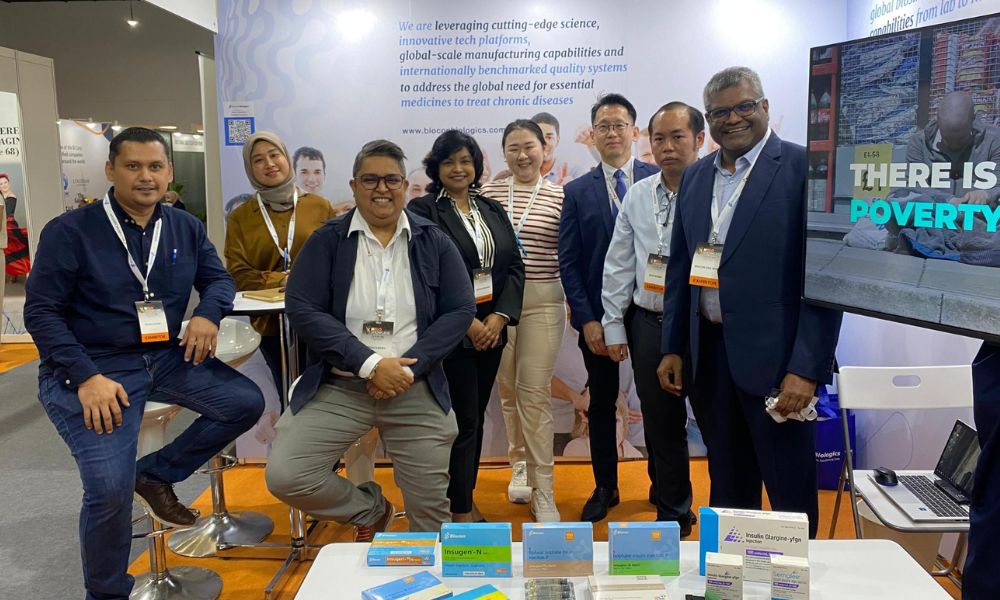 Alolika with other Biocon Malaysia leaders at an event in Johor.
